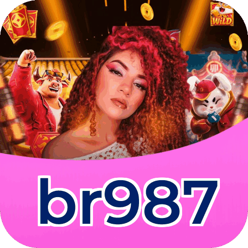 Interface do aplicativo br987 mostrando jogos disponíveis no iOS e Android